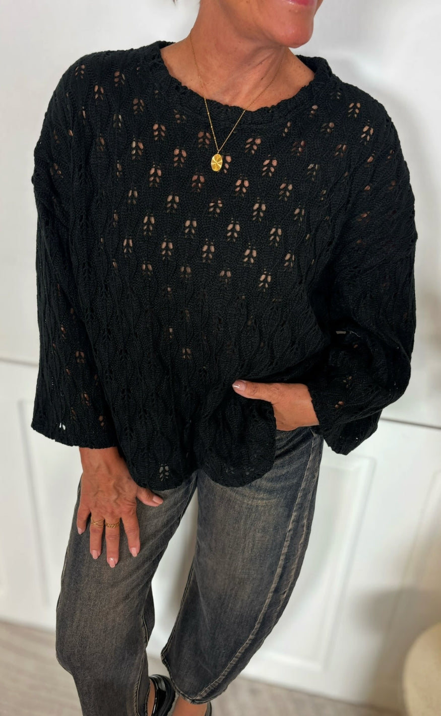 Marta Du Chateau Genser - Peach - Black